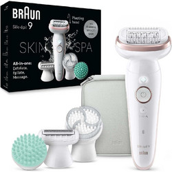 Braun Silk-epil Series 9 SES9-080 SkinSpa Σετ Αποτρίχωσης Προσώπου & Σώματος Wet & Dry