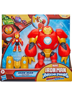 Hasbro Marvel Iron Man & His Awesome Friends Iron Man Giant Sized Armor Φιγούρα Δράσης για 3+ Ετών