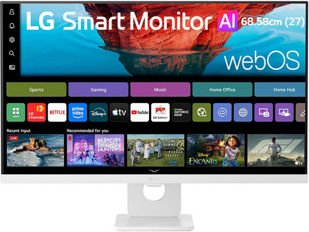 LG AI U7s 27U731SB-W IPS HDR Smart Monitor 27" 3840x2160 4K UHD 60Hz 5ms
