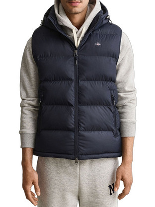 Gant Αμάνικο Ανδρικό Μπουφάν Χειμωνιάτικο Puffer Navy Μπλε 3G7006663-433