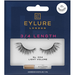 Eylure 004 Βλεφαρίδες Ενιαίες Σετ με Κόλλα 2τμχ 619232002944