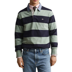Gant Ανδρική Μπλούζα Polo Μακρυμάνικη Πράσινο Mint Navy Μπλε 3G2004083-308