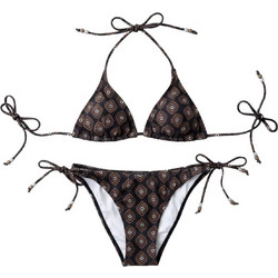 Losan Bikini Set Τριγωνάκι Σοκολατί Μαύρο LWMAP0601-26001