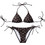 Losan Bikini Set Τριγωνάκι Σοκολατί Μαύρο LWMAP0601-26001