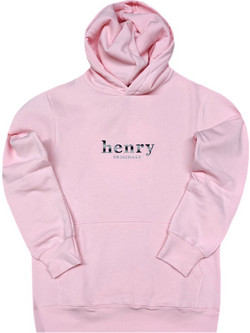 Henry Ανδρικό Φούτερ με Κουκούλα & Τσέπες Ροζ 3-803