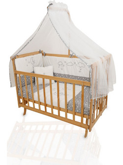 Stewe Home Night Sky Σετ Κούνιας White/Grey 4τμχ
