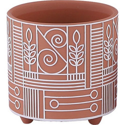 MarHome Κασπώ Κεραμιδί Λευκό 13.5x13.5cm 06-24504