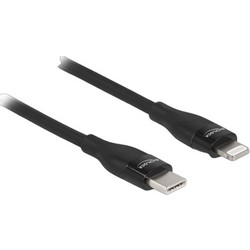 DeLOCK 86636 USB-C to Lightning Cable 0.5m Black