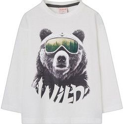 Boboli Παιδικό T-Shirt Μακρυμάνικο Λευκό 614012-1111-10