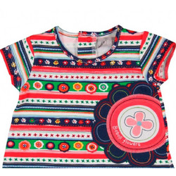 Boboli Παιδικό T-Shirt Κοντομάνικο Κόκκινο Πράσινο Μαύρο 2201061-9094