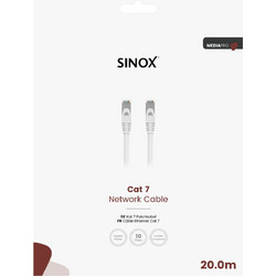 Sinox S/FTP Cat.7 Καλώδιο Δικτύου Ethernet 20m White SXC08720