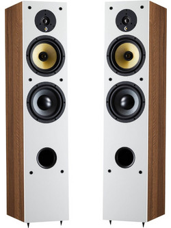 Davis Ariane-5 Ζεύγος Ηχείων Hi-Fi Δαπέδου 150W 3 Δρόμων Walnut