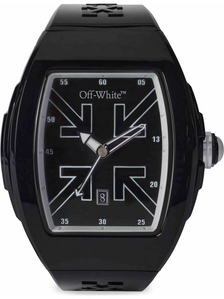 Off White Ανδρικό Ρολόι με Μαύρο Λουράκι OW1G003P0265