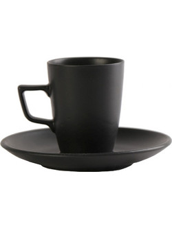 Espiel Φλιτζάνι Espresso & Ελληνικού Καφέ Πορσελάνης Μαύρο 80ml OW2052K6