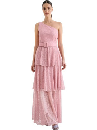 Desiree Maxi Καλοκαιρινό Φόρεμα για Γάμο / Βάπτιση Ροζ 08.44007