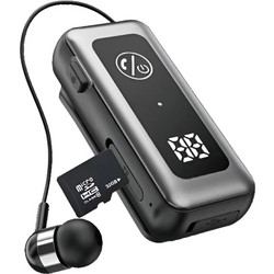 Technovo TN-BT005 Ακουστικό Bluetooth In Ear Πέτου Silver