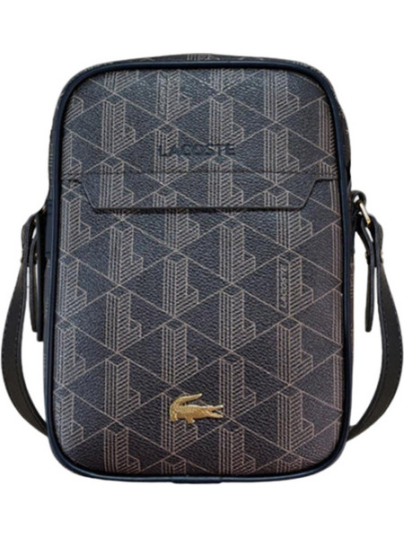 Lacoste Ανδρική Τσάντα Ώμου / Χιαστί Μαύρη 3NU5422BG-T93