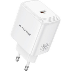 Borofone BN33 Φορτιστής χωρίς Καλώδιο με Θύρα USB-C 40W Quick Charge 3.0 & Power Delivery