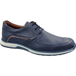 Softies Ανδρικά Σκαρπίνια Derby Δερμάτινα Navy Μπλε 6311