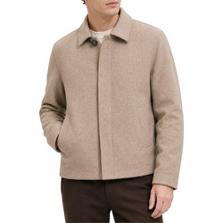Jack & Jones Ανδρικό Παλτό Ψαροκόκκαλο με Επένδυση Μπεζ 12278836