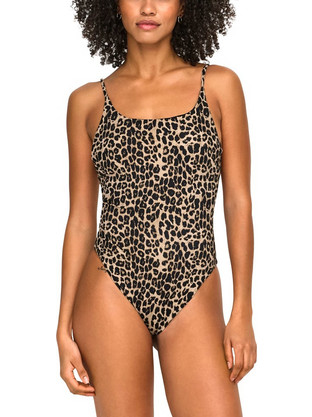 Only Ολόσωμο Μαγιό Animal Print Καφέ 15365560