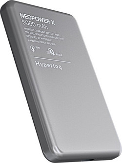Hyperloq NeoPower X Wireless Magsafe Power Bank 5000mAh 20W με Θύρα USB-A & Θύρα USB-C Power Delivery Grey