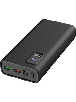 Platinet PL0412 Power Bank 20000mAh 22.5W με 2 Θύρες USB-A & Θύρα USB-C Quick Charge 3.0 & Power Delivery Black