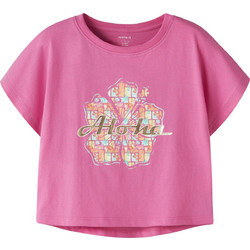 Name It Παιδικό T-Shirt Κοντομάνικο Ροζ 13253447