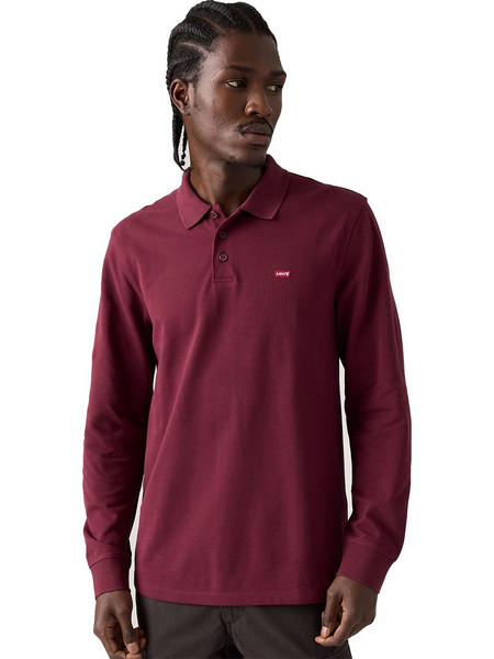 Levi's Ανδρική Μπλούζα Polo Μακρυμάνικη Μπορντό 0012D-0009