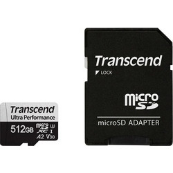 Transcend Ultra Perfomance microSDXC 512GB Class 10 U3 V30 UHS-I A2 160MB/s + Adapter