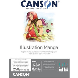 Canson Illustration Μπλοκ Σχεδίου A3 Marker Paper 250gr/m² 12 Φύλλα