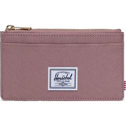 Herschel Μεγάλο Υφασμάτινο Γυναικείο Πορτοφόλι με Φερμουάρ Ροζ HEROS0029