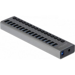 DeLOCK 63739 USB Hub 3.0 USB-A με 16 Θύρες USB-A & Εξωτερική Παροχή Ρεύματος