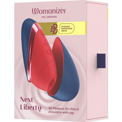 Womanizer Next Liberty Κλειτοριδικός Δονητής 12cm Μπλε Κόκκινο