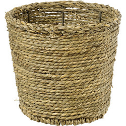 Globostar Thassos Κασπώ Καλάθι Δαπέδου Μπεζ Καφέ 20x22cm 20293