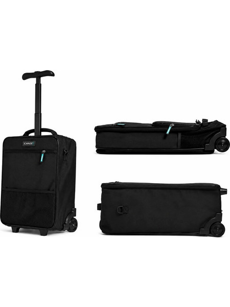 Scapade AirMini Βαλίτσα Καμπίνας 40x30x20cm με 2 Ρόδες Μαύρη