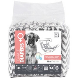 M-Pets Πάνες Βρακάκια για Θηλυκό Σκύλο με Αυτοκόλλητα XL 15-25kg 40-60cm 10τμχ