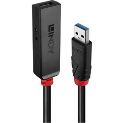 Lindy 43401 Καλώδιο USB-A Male 2.0 to USB-A Female 5m Black