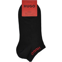 Hugo Γυναικείες Κάλτσες Κοντές Μαύρες 2Pack 50553430-001