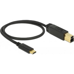 DeLOCK 83675 Καλώδιο USB-B Male 3.1 to USB-C Male 1m Black