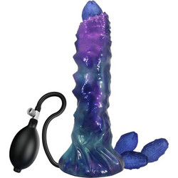 Power Monsters Duskwalker Sentinel Dildo με Βεντούζα 23cm Μπλε Μωβ