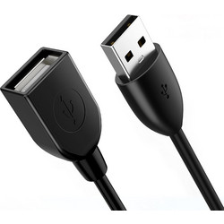 Cabletime CT-AMAF2 Καλώδιο USB-A Male 2.0 to USB-A Female 1m Black