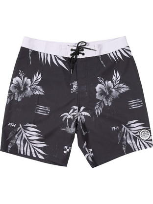 Fasthouse After Hours Alani 18" Ανδρικό Μαγιό Βερμούδα Floral Μαύρο 138003-00-30