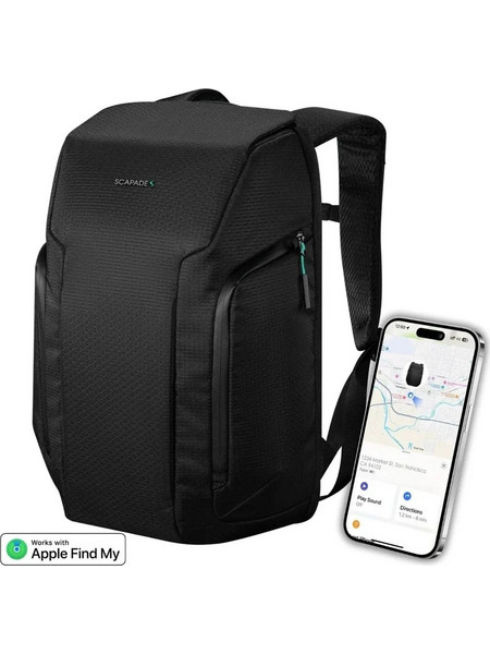 Scapade AirPack Αδιάβροχο Σακίδιο Πλάτης Αντικλεπτικό 28lt Μαύρο