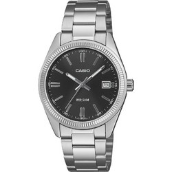 Casio Collection Ανδρικό Ρολόι με Ασημί Μεταλλικό Μπρασελέ UTP-1302PD-1AV