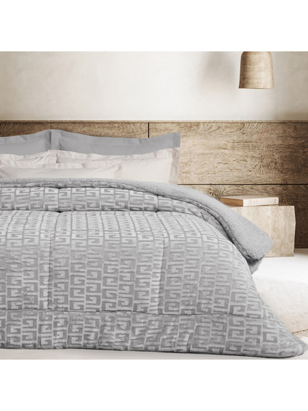 Das Home Κουβερτοπάπλωμα Μονό Hollowfiber 160x220 Sherpa 1392 Grey