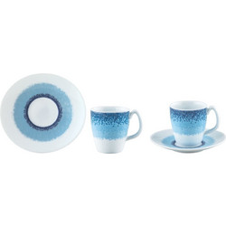 Ιωνία Apeiron Blue Φλιτζάνι Πορσελάνης Λευκό Μπλε 82ml 3182155