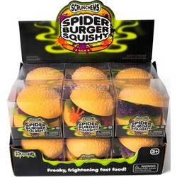 Tobar Scrunchems Spooky Spider Burger Squishy