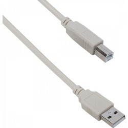 Detech 01985 Καλώδιο USB-A Male 3.0 to USB-B Male 5m Grey