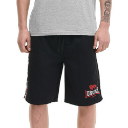 Lonsdale Copley Ανδρικό Μαγιό Βερμούδα με Σχέδια Μαύρο 117877-1502
